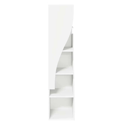 Hoekkast Wit 32x32x140cm Bewerkt hout