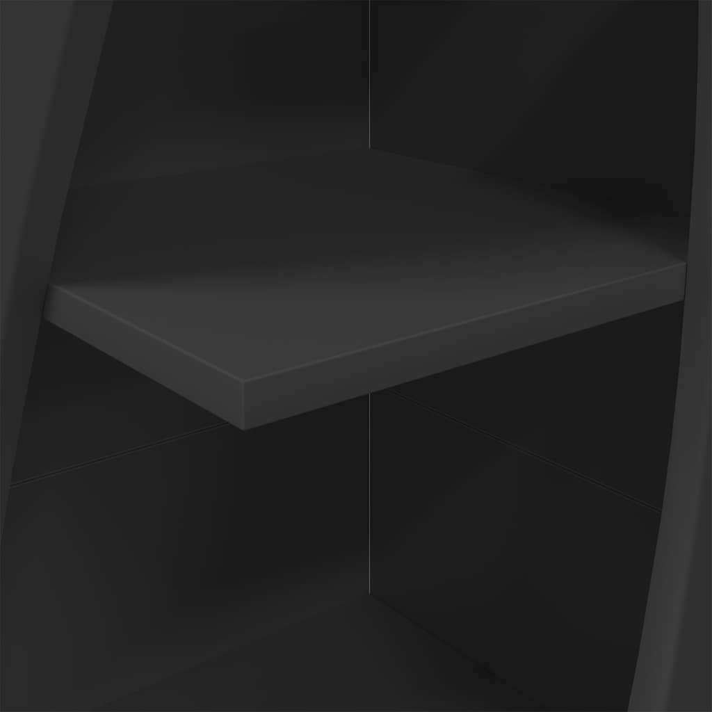 Hoekkast Wit 32x32x140cm Bewerkt hout