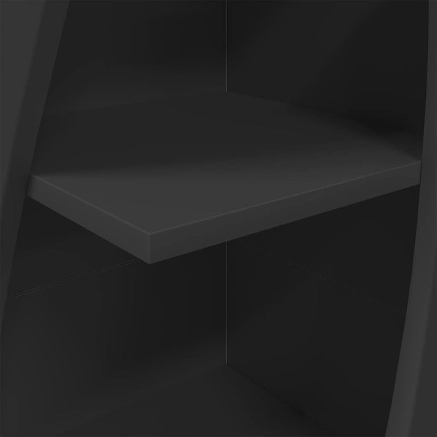 Hoekkast Wit 32x32x140cm Bewerkt hout