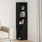 Hoekkast 32x32x140 cm bewerkt hout wit