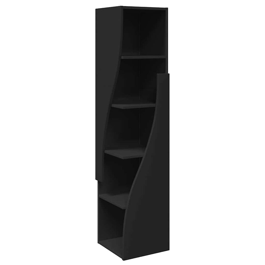 Hoekkast Wit 32x32x140cm Bewerkt hout