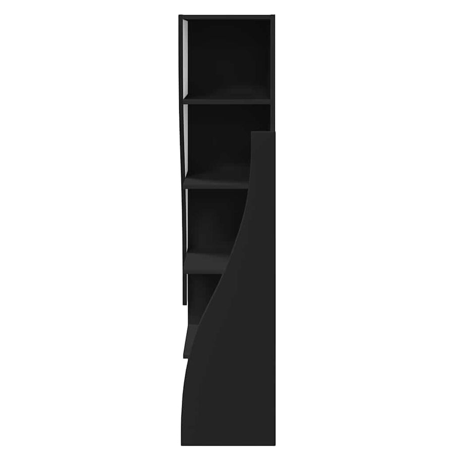 Hoekkast Wit 32x32x140cm Bewerkt hout