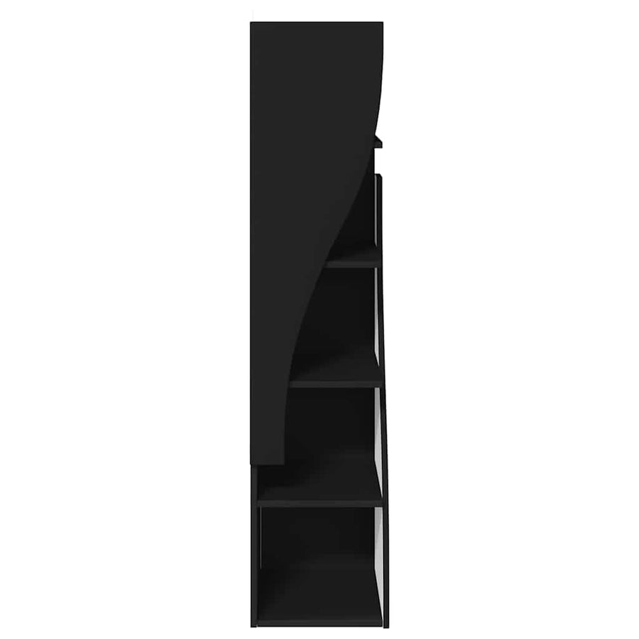 Hoekkast Wit 32x32x140cm Bewerkt hout