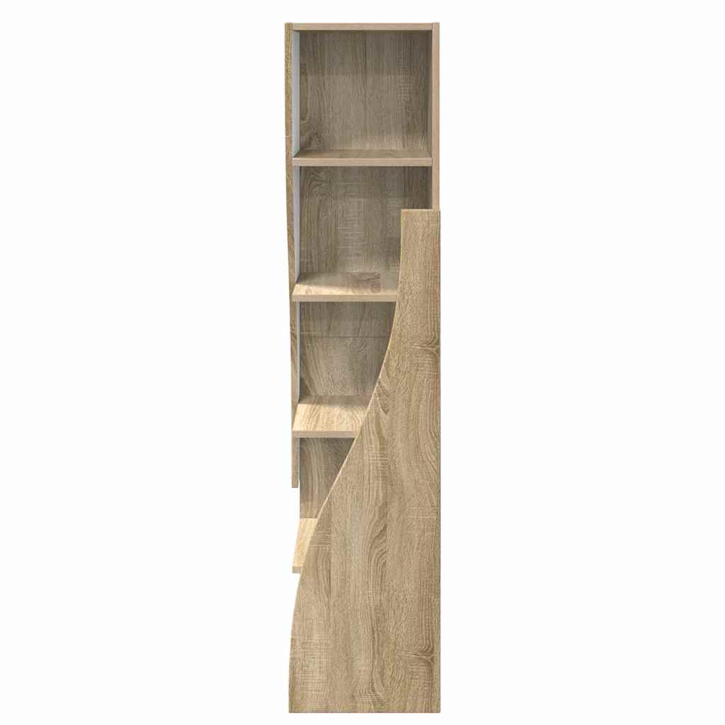 Hoekkast Wit 32x32x140cm Bewerkt hout