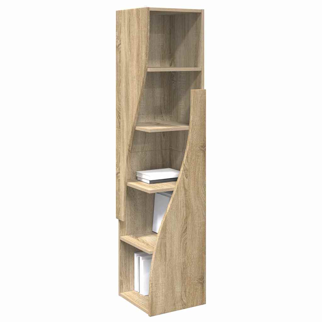 Hoekkast Wit 32x32x140cm Bewerkt hout