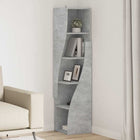 Hoekkast 32x32x140 cm wit bewerkt hout