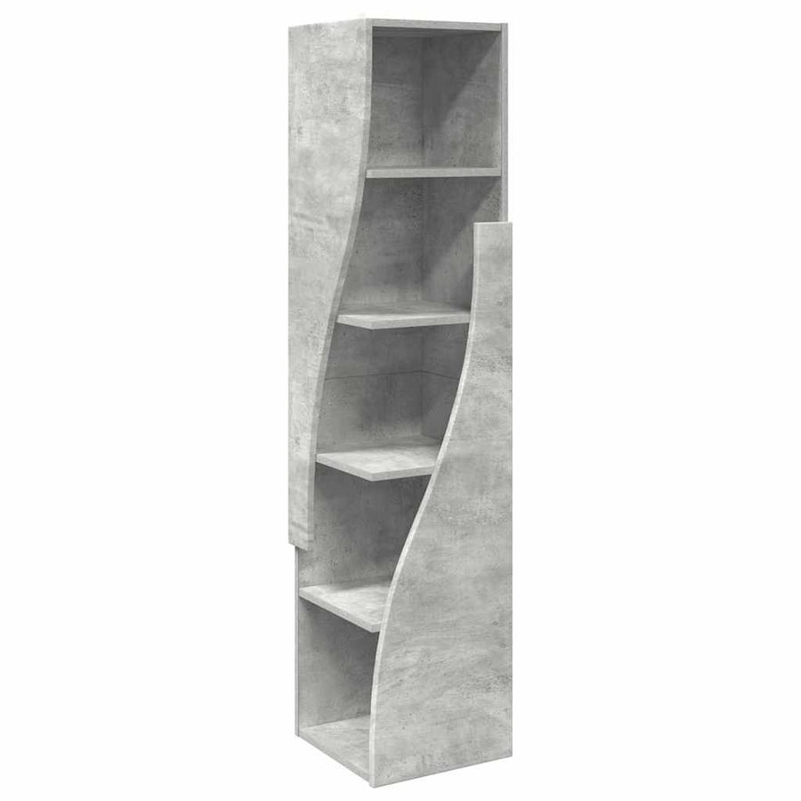 Hoekkast Wit 32x32x140cm Bewerkt hout