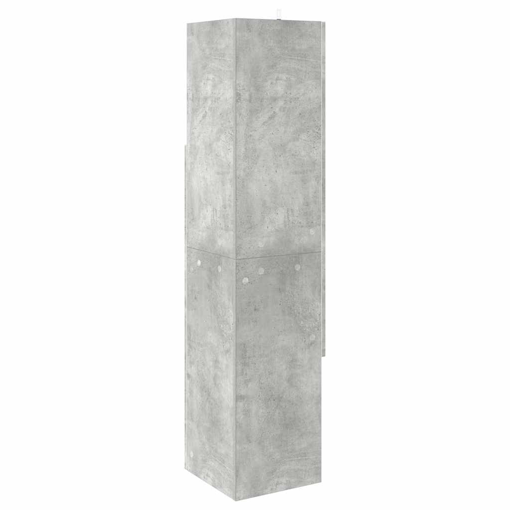 Hoekkast Wit 32x32x140cm Bewerkt hout