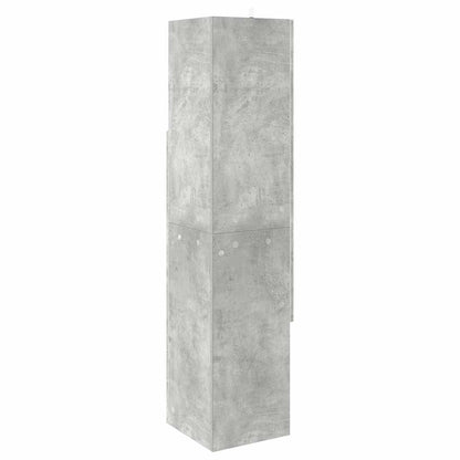Hoekkast Wit 32x32x140cm Bewerkt hout
