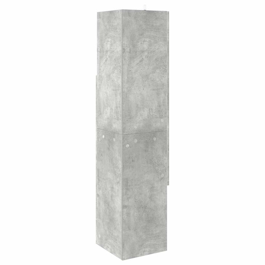 Hoekkast Wit 32x32x140cm Bewerkt hout