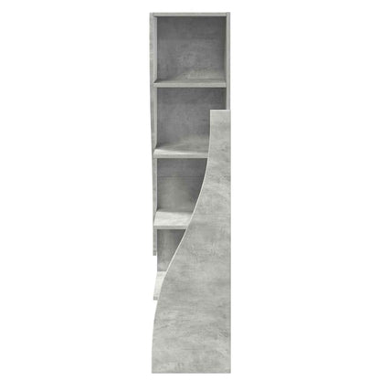 Hoekkast Wit 32x32x140cm Bewerkt hout