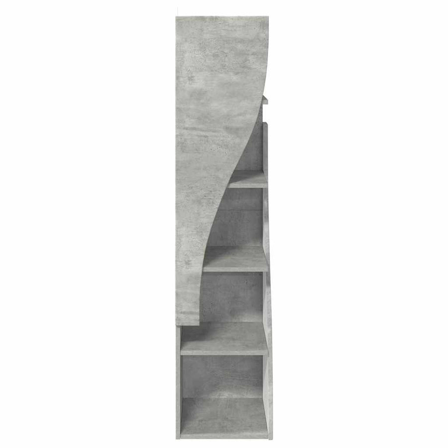 Hoekkast Wit 32x32x140cm Bewerkt hout