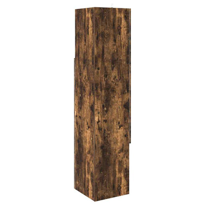 Hoekkast Gerookt eiken 32x32x140cm Bewerkt hout