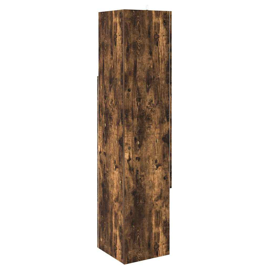 Hoekkast Gerookt eiken 32x32x140cm Bewerkt hout
