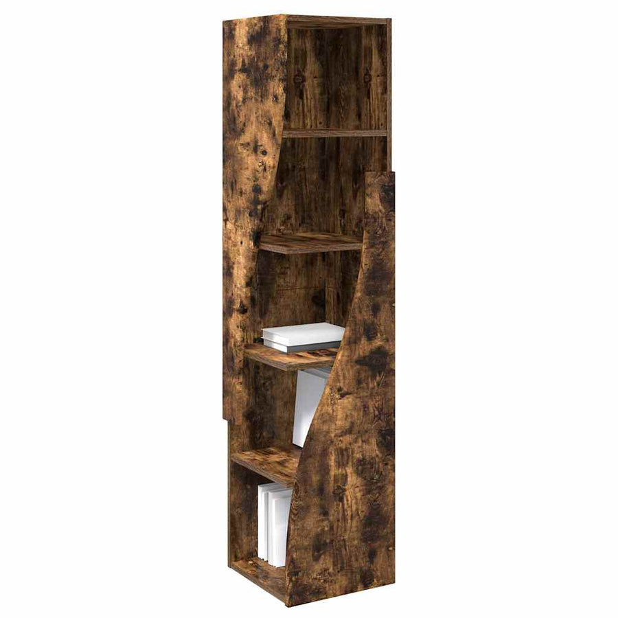 Hoekkast Gerookt eiken 32x32x140cm Bewerkt hout