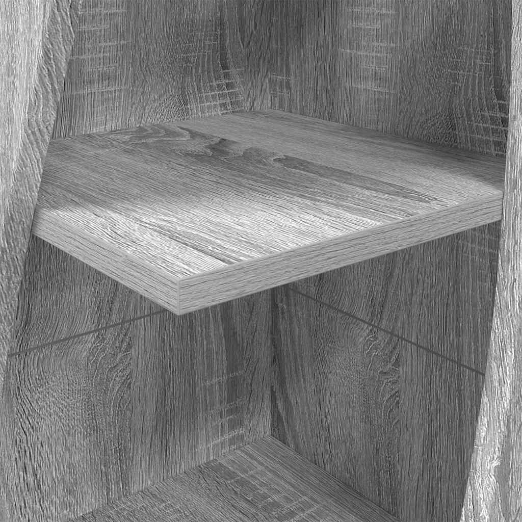 Hoekkast Wit 32x32x140cm Bewerkt hout