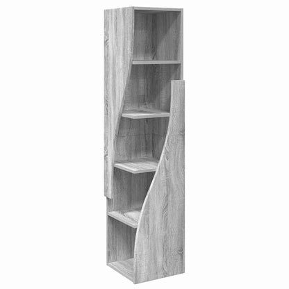Hoekkast Wit 32x32x140cm Bewerkt hout