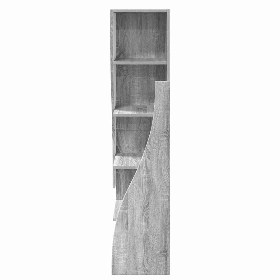 Hoekkast Wit 32x32x140cm Bewerkt hout