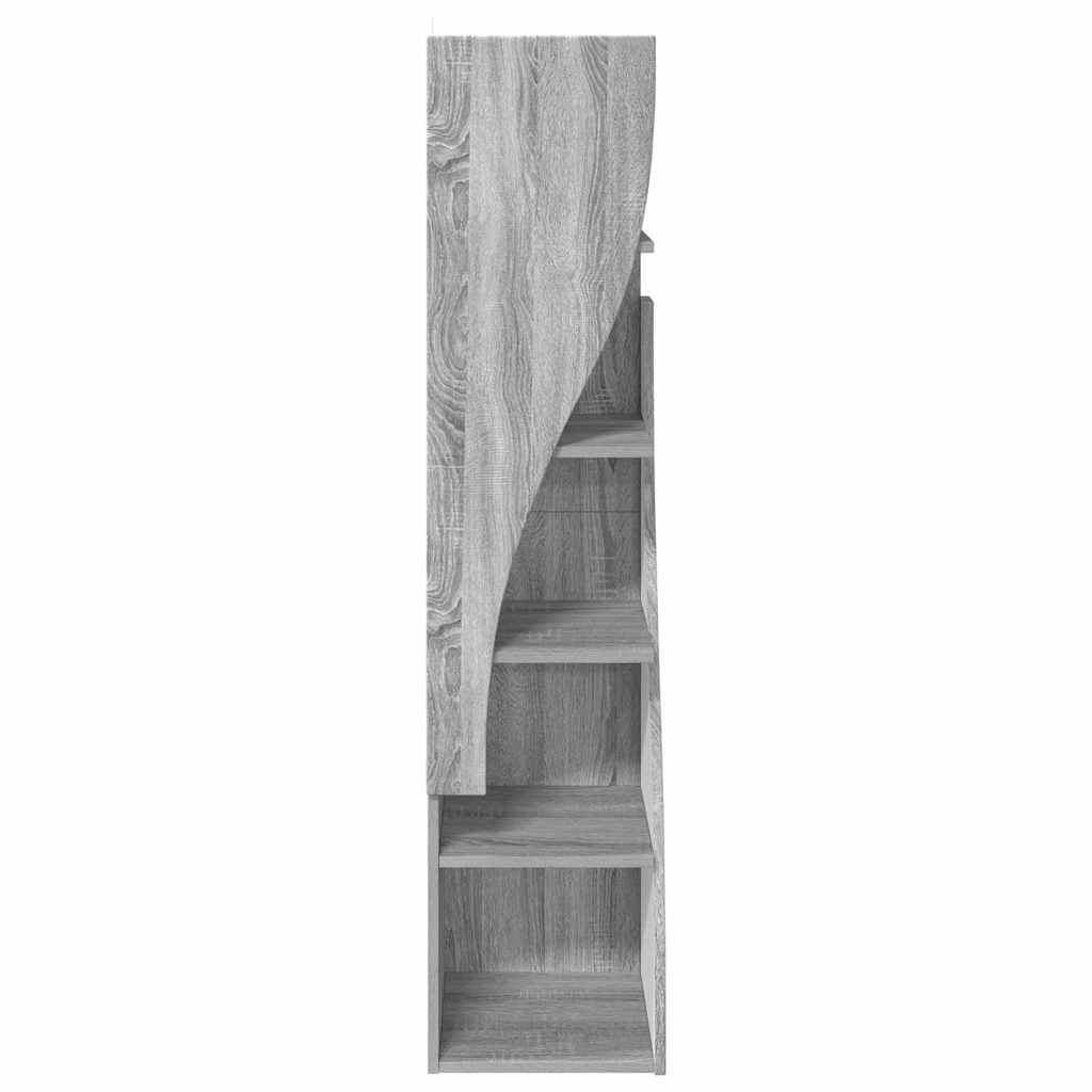 Hoekkast Wit 32x32x140cm Bewerkt hout