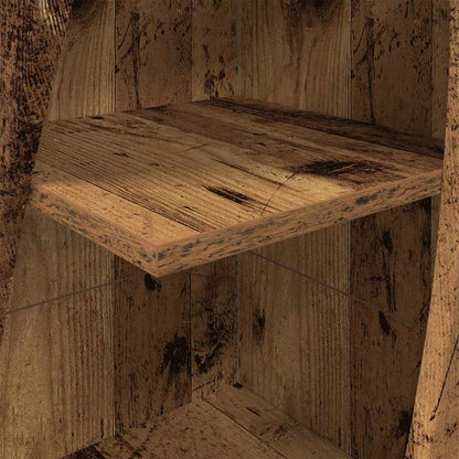 Hoekkast Wit 32x32x140cm Bewerkt hout