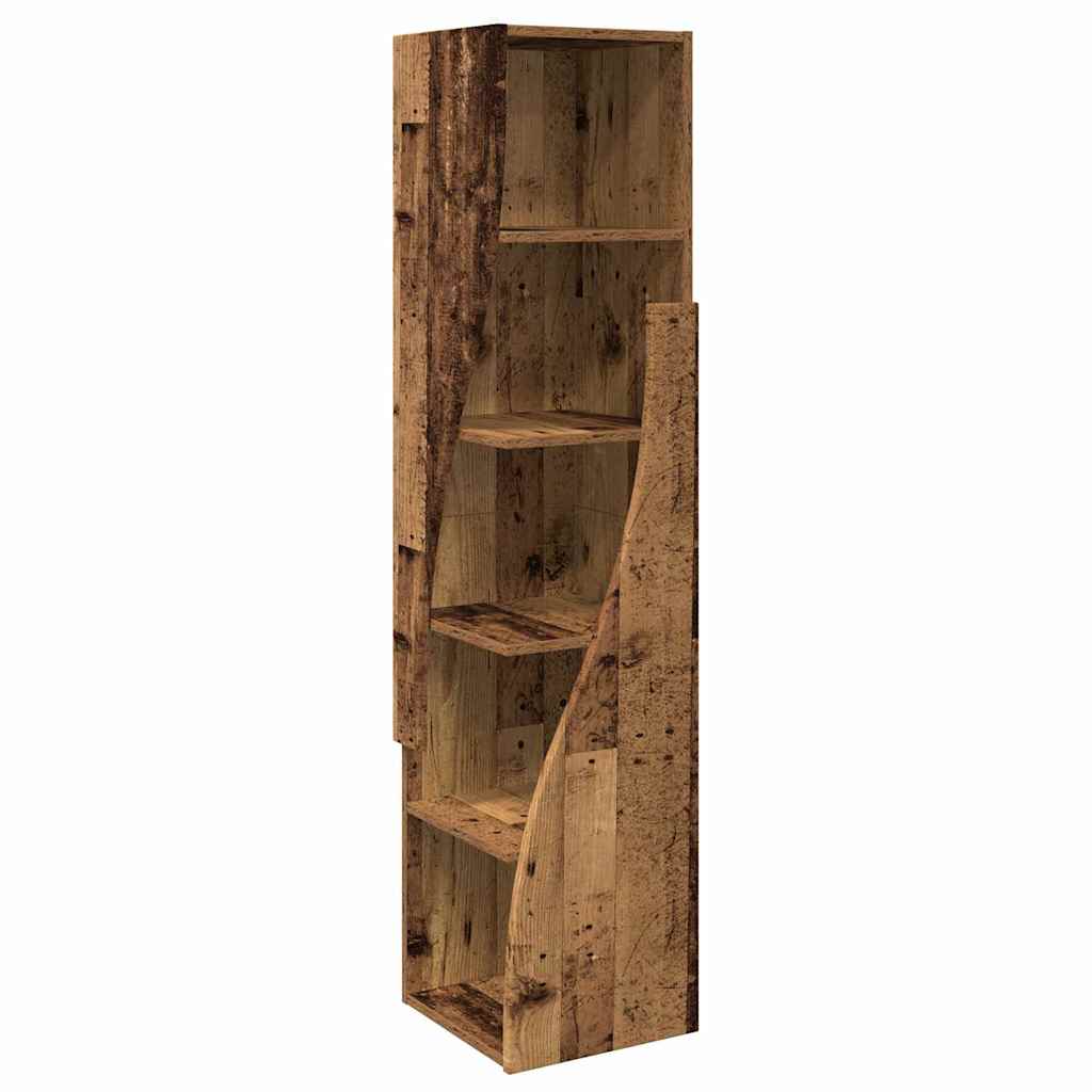 Hoekkast Wit 32x32x140cm Bewerkt hout