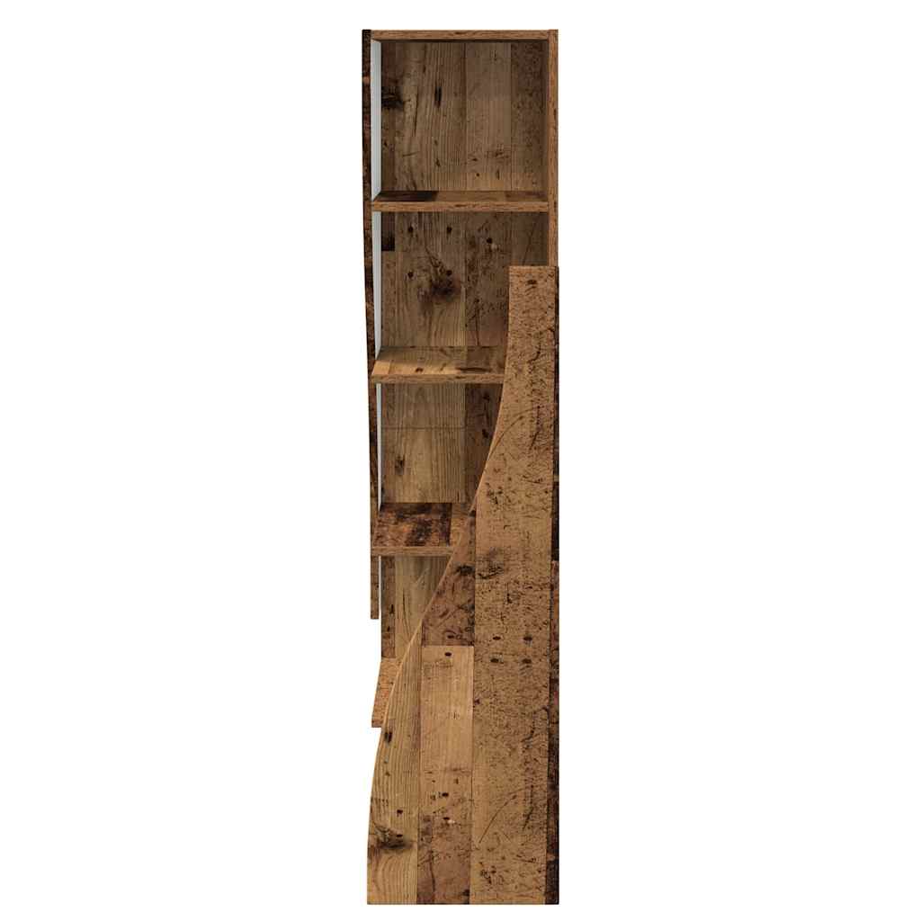 Hoekkast Wit 32x32x140cm Bewerkt hout