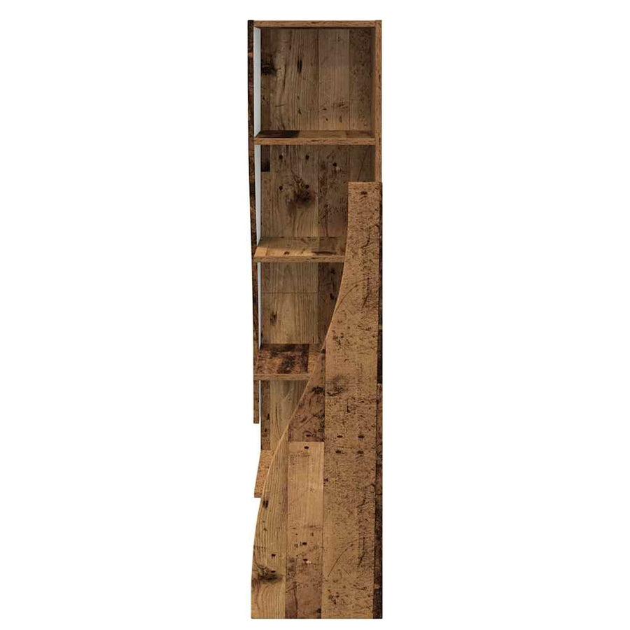 Hoekkast Wit 32x32x140cm Bewerkt hout