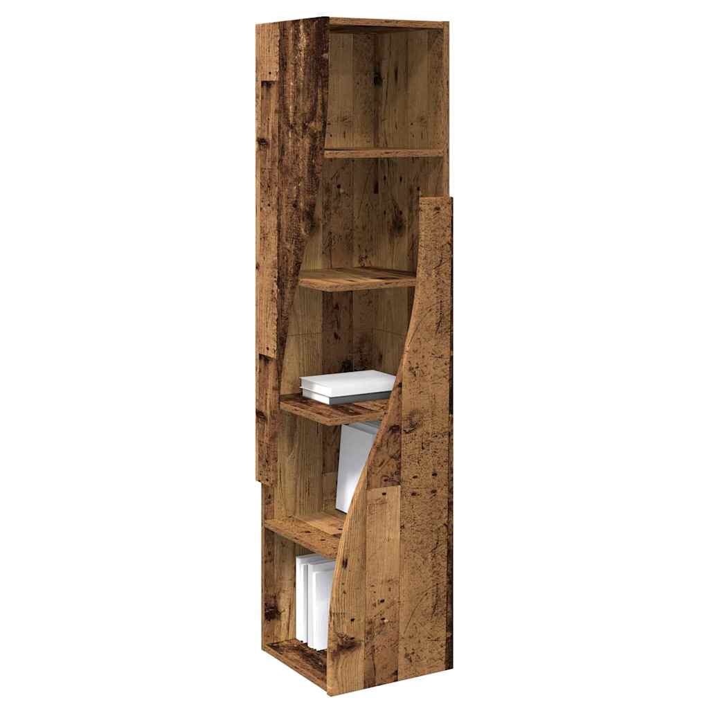Hoekkast Wit 32x32x140cm Bewerkt hout