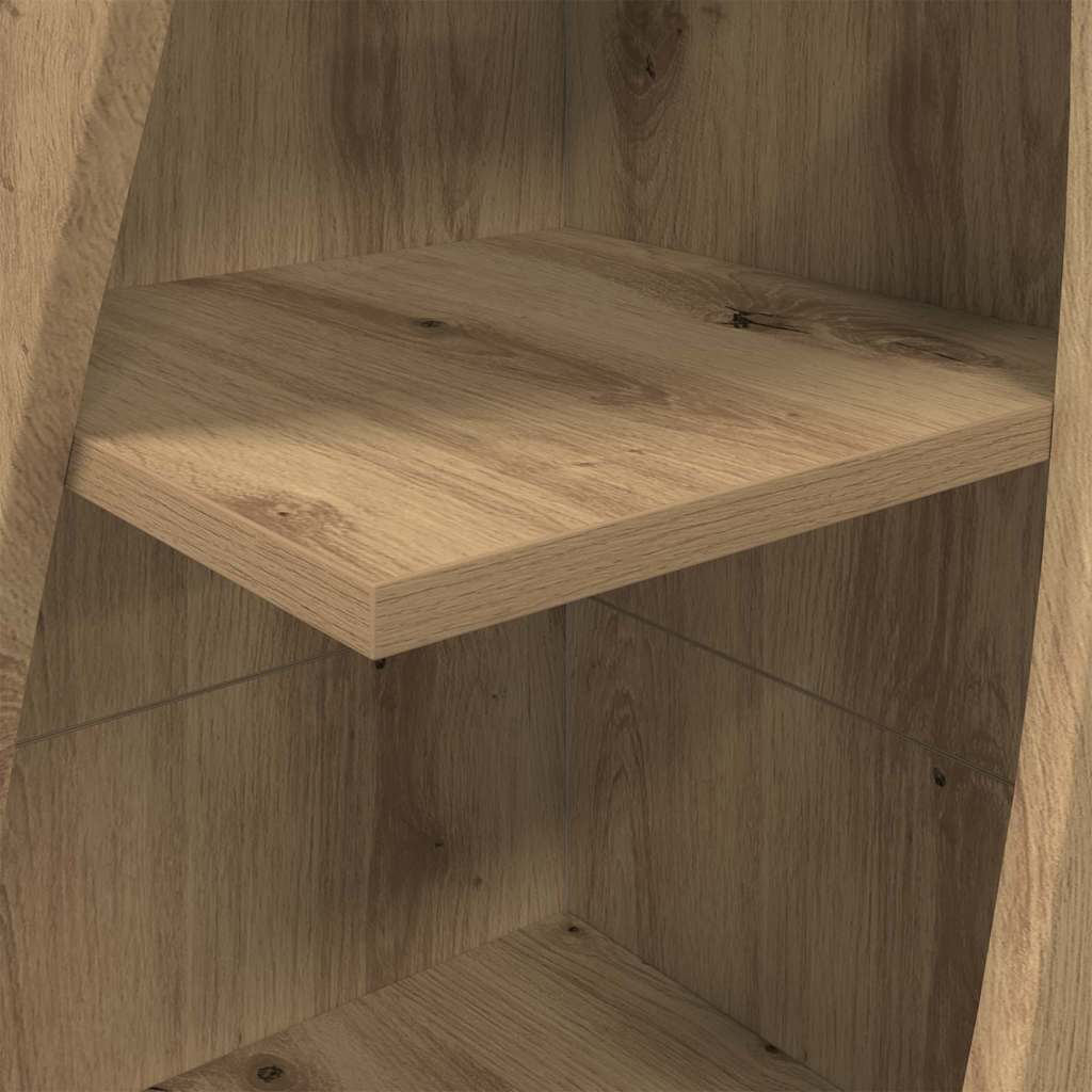 Hoekkast Artisan Eiken 32x32x140cm Bewerkt hout