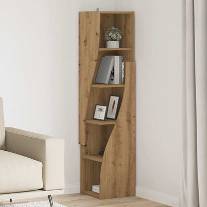 Hoekkast Artisan Eiken 32x32x140cm Bewerkt hout