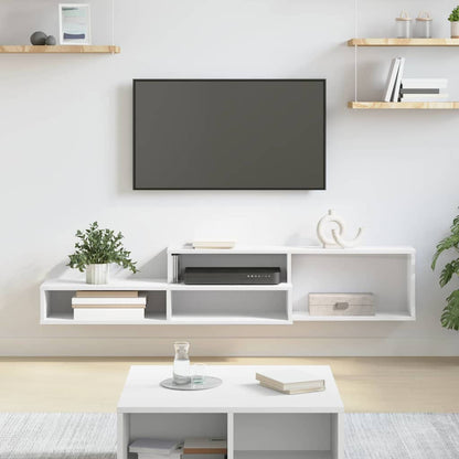 TV-stand 150x25x28,5cm Bewerkt hout