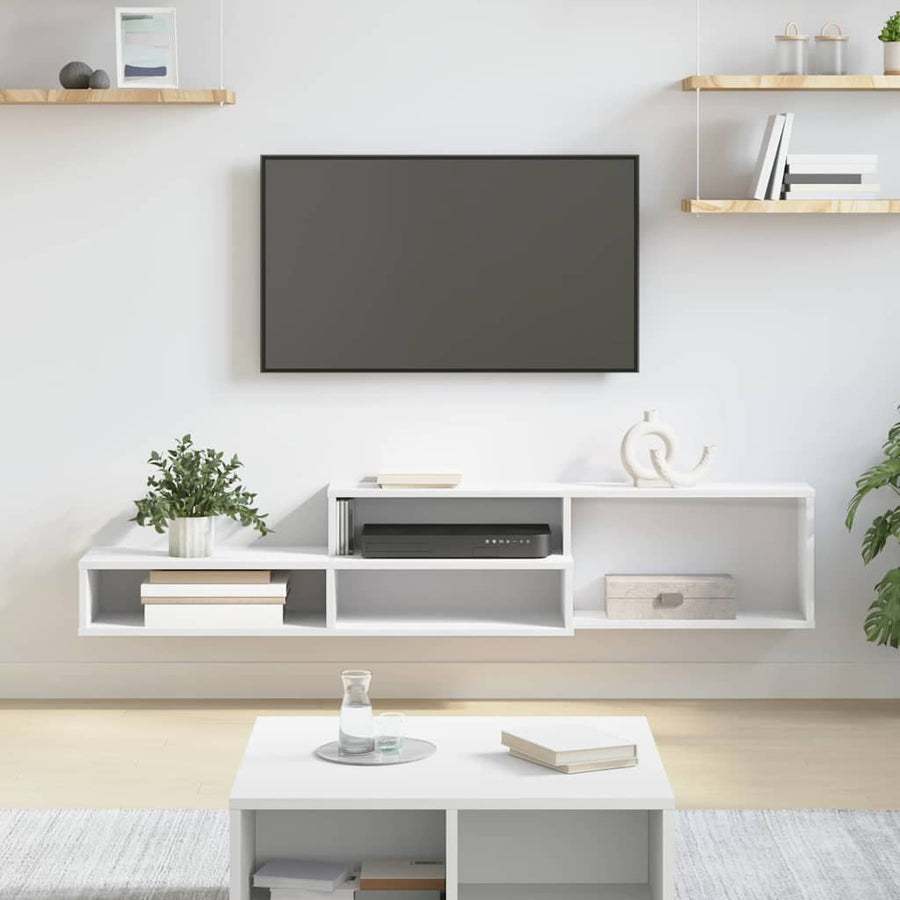 TV-stand 150x25x28,5cm Bewerkt hout