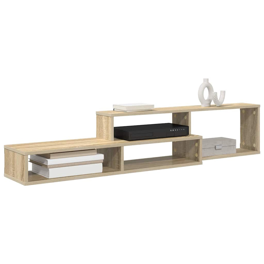TV-stand 150x25x28,5cm Bewerkt hout