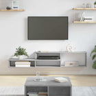 Tv-stand 150x25x28,5 cm bewerkt hout wandmontage