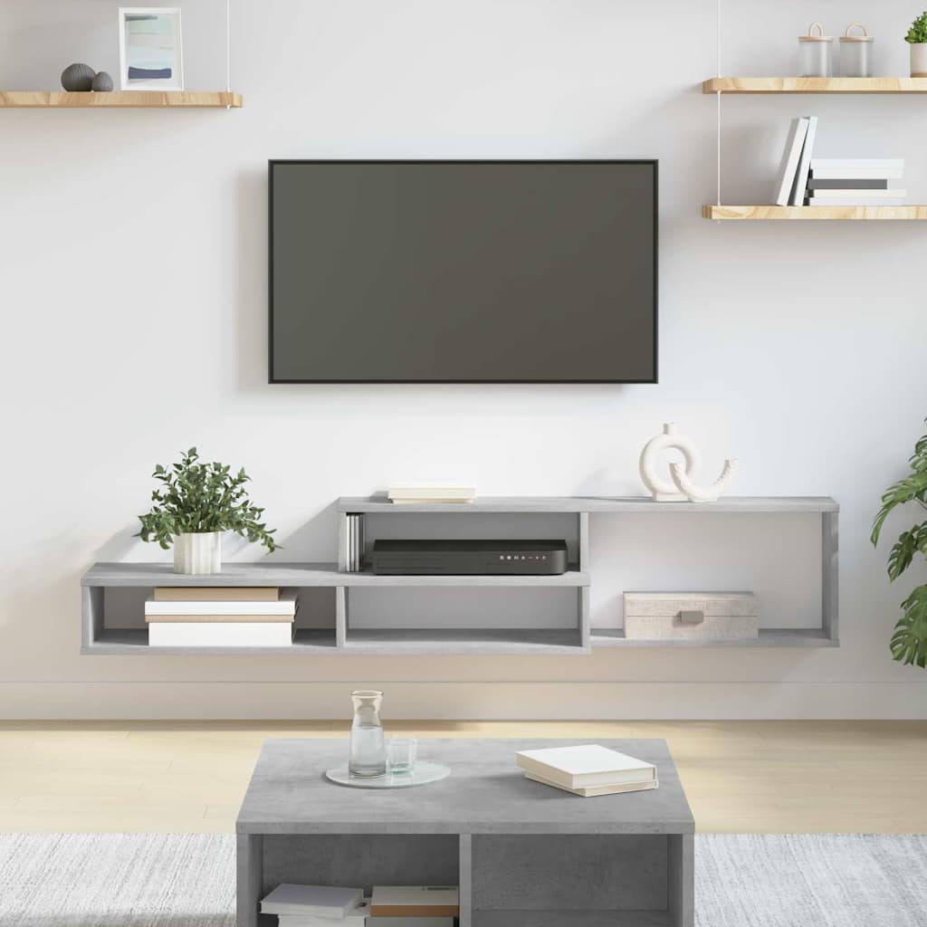 TV-stand 150x25x28,5cm Bewerkt hout