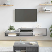 Tv-stand 150x25x28,5 cm bewerkt hout