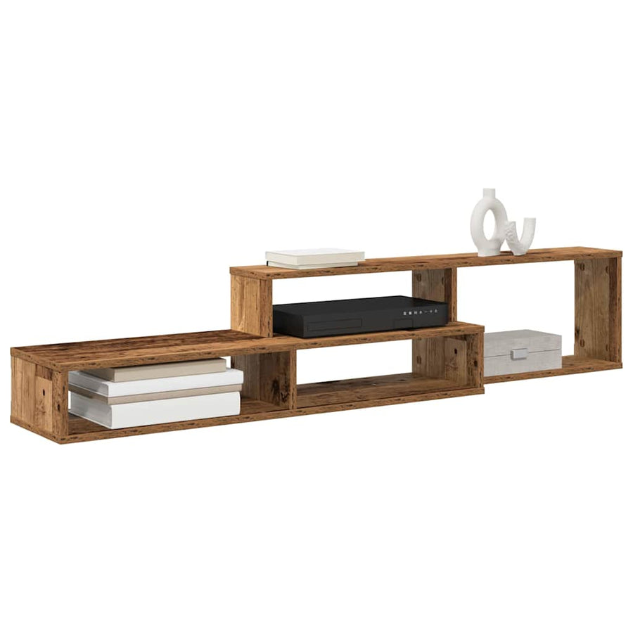 TV-stand 150x25x28,5cm Bewerkt hout