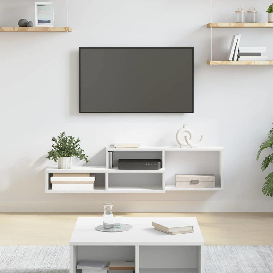 TV-stand 120x25x28,5cm Bewerkt hout