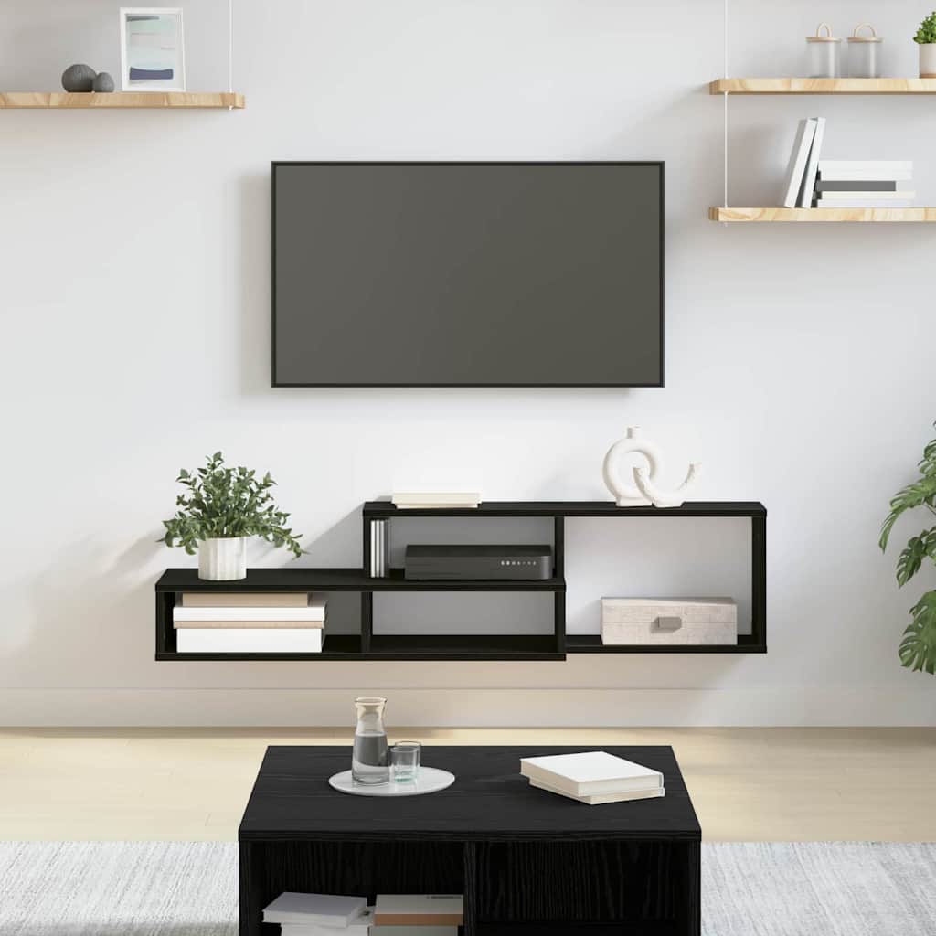 TV-stand 120x25x28,5cm Bewerkt hout