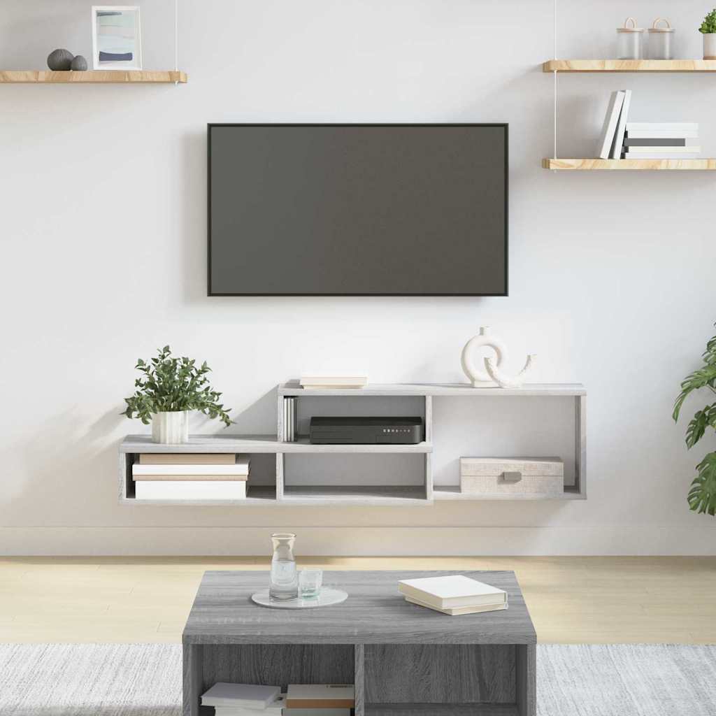 TV-stand 120x25x28,5cm Bewerkt hout