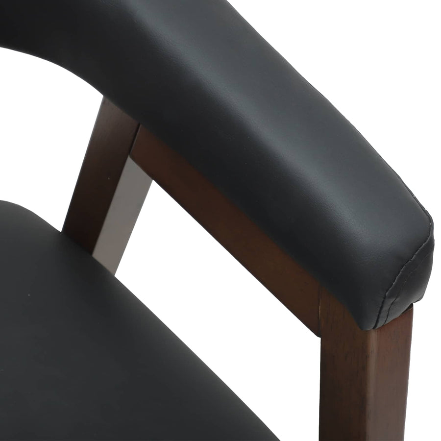 Eettafelstoelen 2 Pcs Licht Bruin 54 X 57 X 73 Cm Lichtbruin en zwart