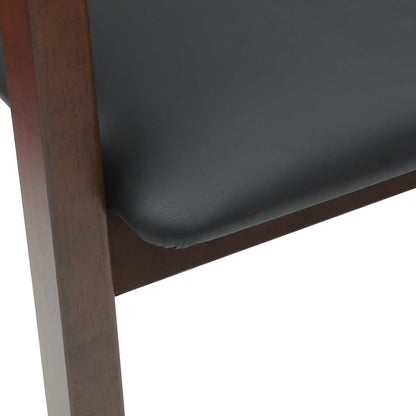 Eettafelstoelen 2 Pcs Licht Bruin 54 X 57 X 73 Cm Lichtbruin en zwart