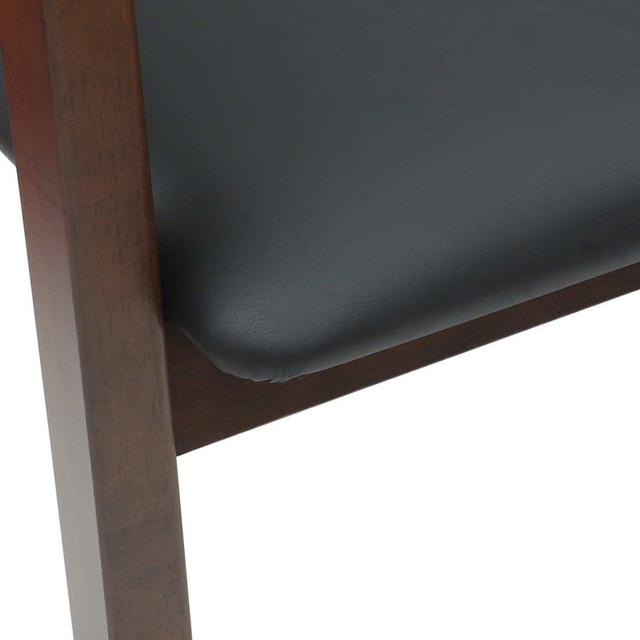 Eettafelstoelen 2 Pcs Licht Bruin 54 X 57 X 73 Cm Lichtbruin en zwart