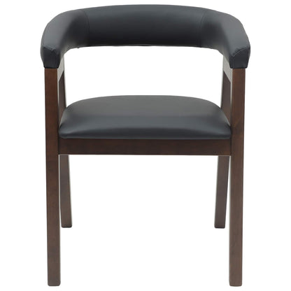Eettafelstoelen 2 Pcs Licht Bruin 54 X 57 X 73 Cm Lichtbruin en zwart