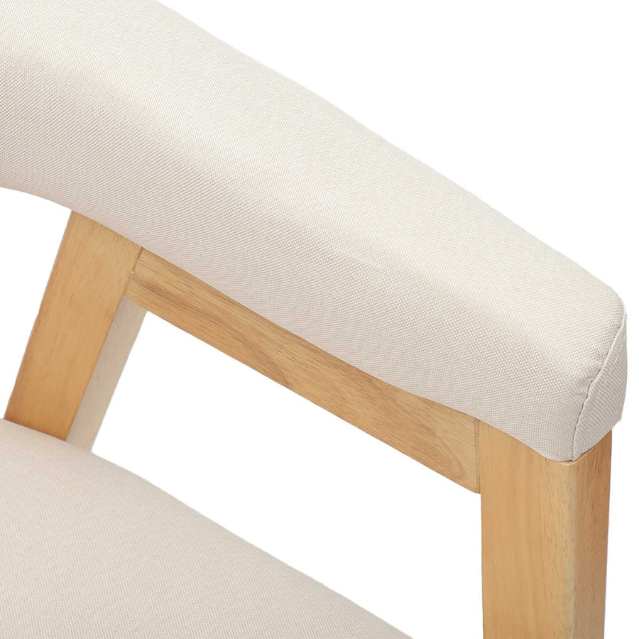 Eettafelstoelen 2 Pcs Naturel 54 X 57 X 73 Cm Natuurlijk en licht