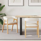 Dining Chairs 2 pcs Natural 54 x 57 x 73 cm