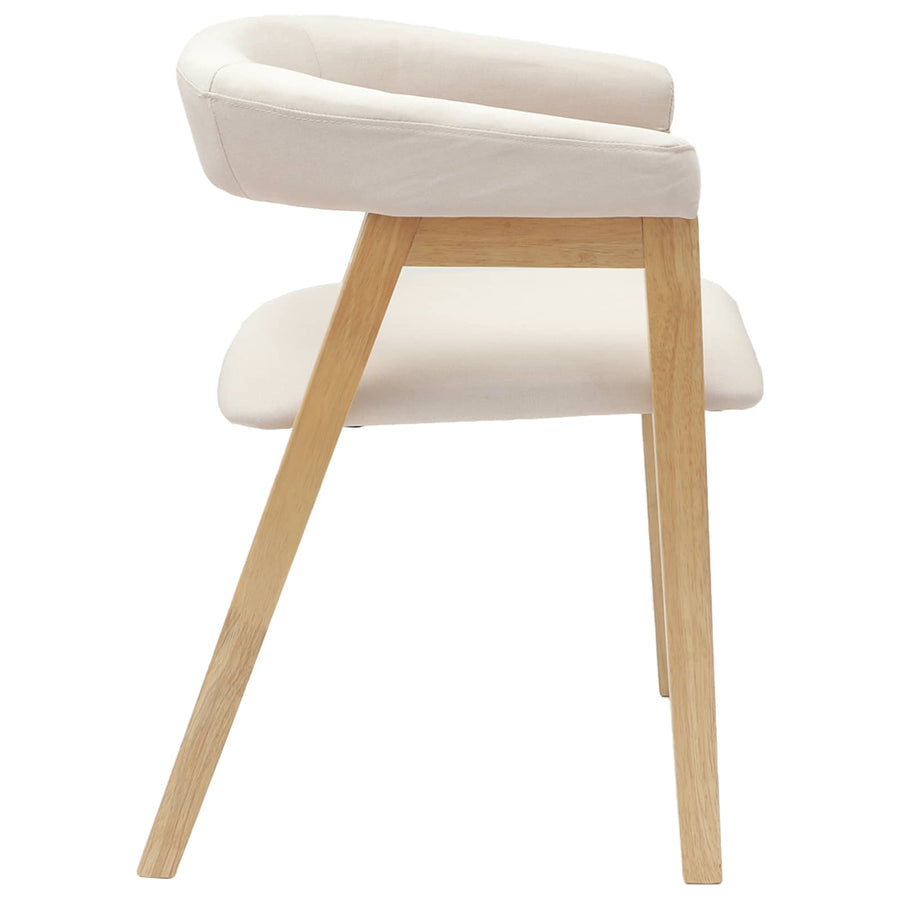 Eettafelstoelen 2 Pcs Naturel 54 X 57 X 73 Cm Natuurlijk en licht