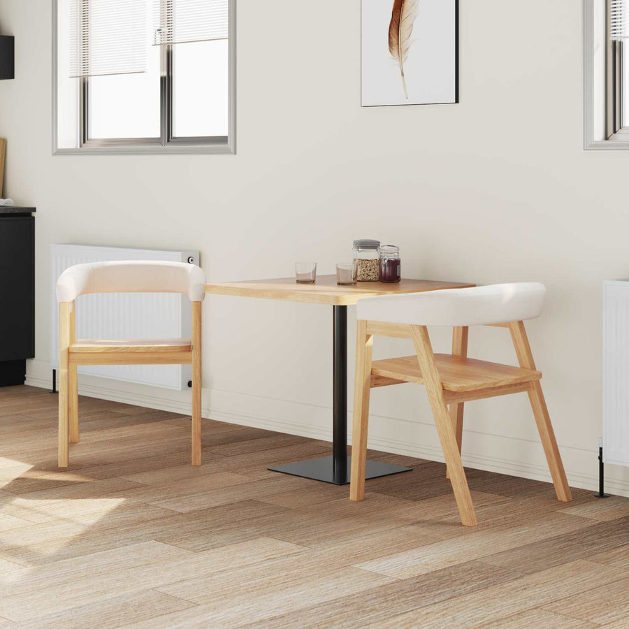 Eettafelstoelen 2 Pcs 54 X 57 X 73 Cm Naturel