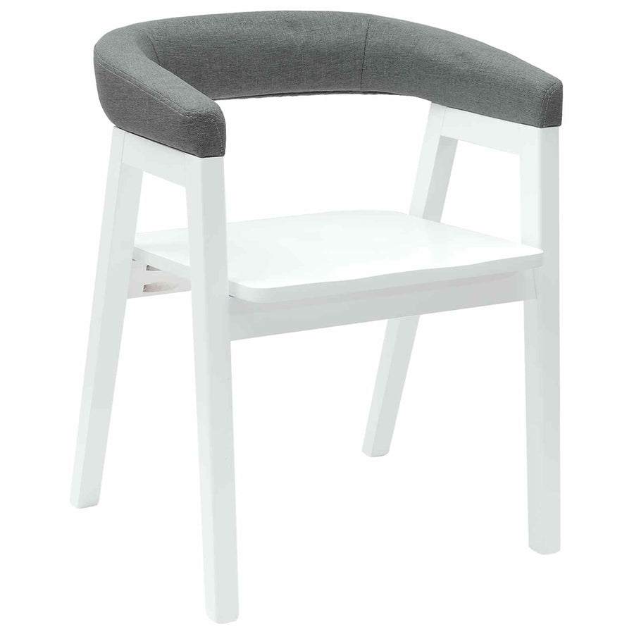 Eettafelstoelen 2 Pcs 54 X 57 X 73 Cm Massief Rubberhout Wit