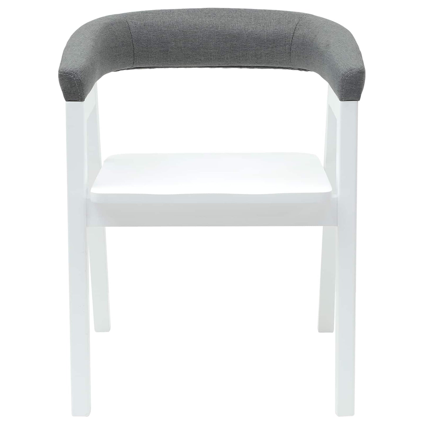 Eettafelstoelen 2 Pcs 54 X 57 X 73 Cm Massief Rubberhout Wit